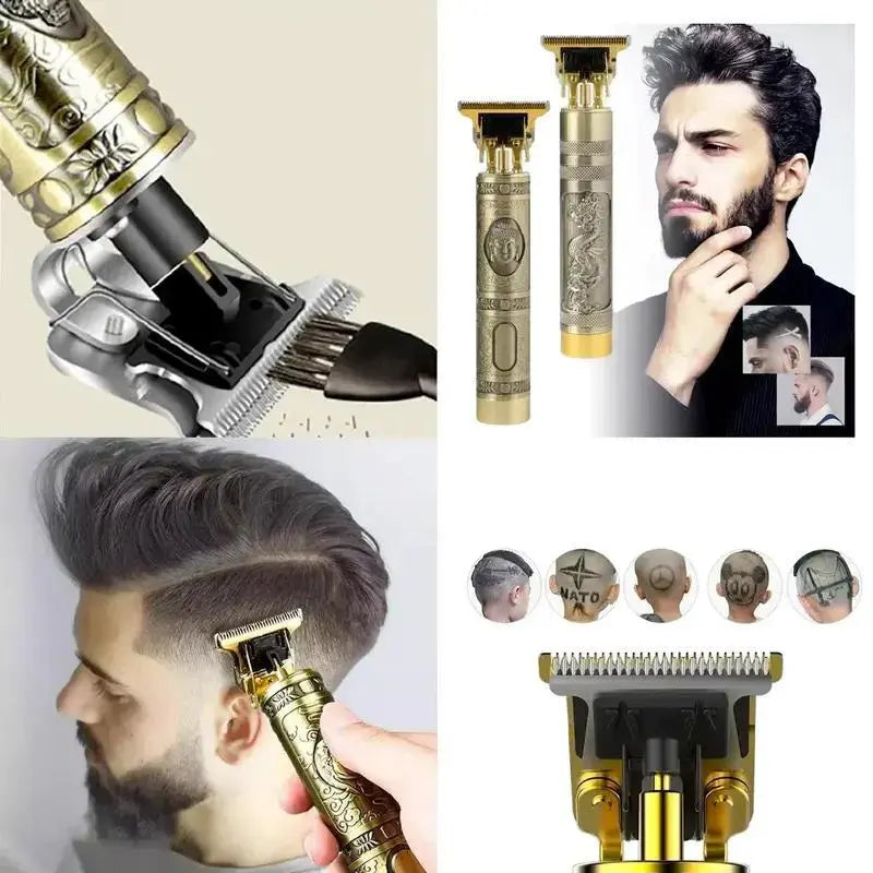 PAGUE 1 E LEVE 2 Máquinas Gold Dragon Profissional de Corte de Cabelo Masculino