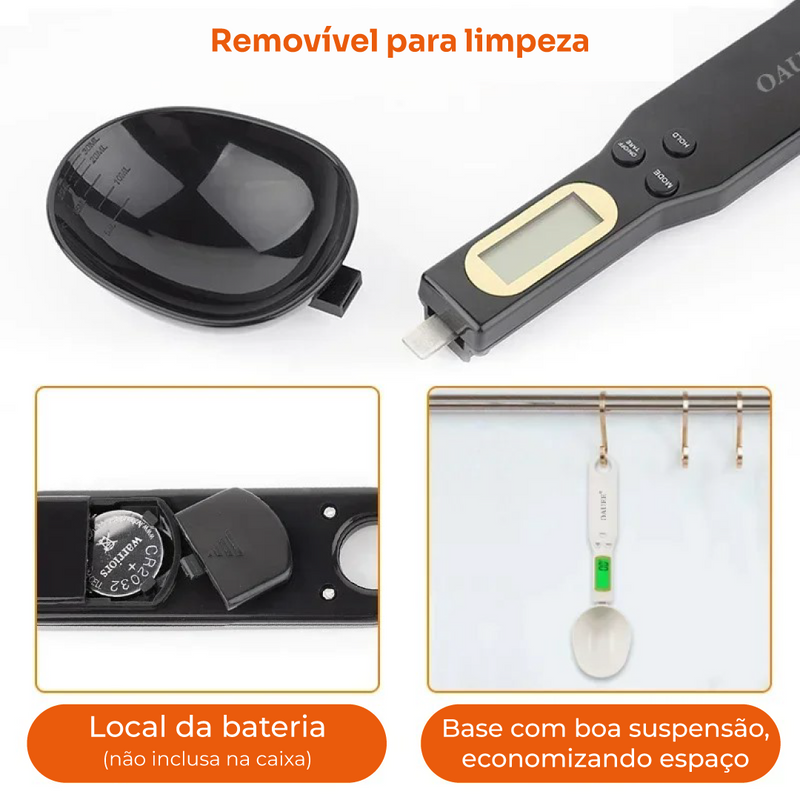 Mini Colher Digital Portátil Para Medir Alimentos