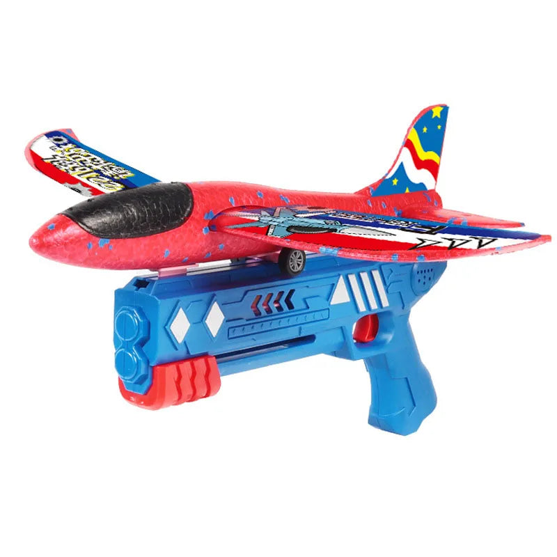 Pistola de Brinquedo Lançadora de Aviões