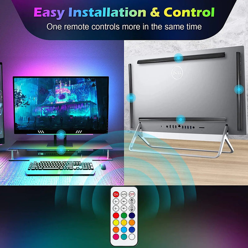 Barra de luz de LED para Monitor com cores RGB