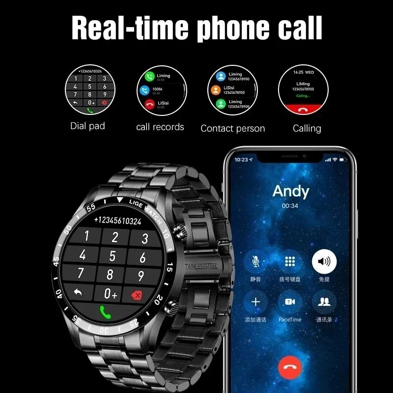 Relógio Smartwatch Inteligente LIGE à prova d'água