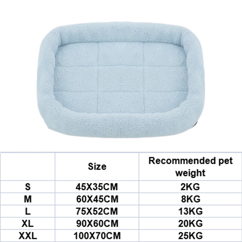 Cama Super Macia Quadrada Para Pets