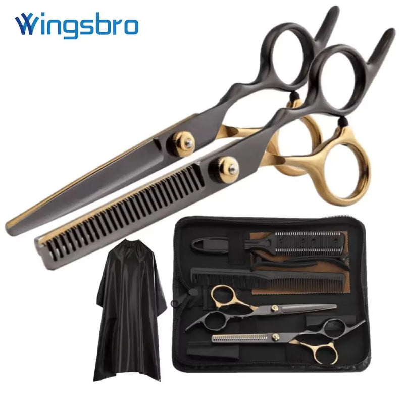 Kit Profissional de Corte de Cabelo Para Barbeiro de 6 polegadas