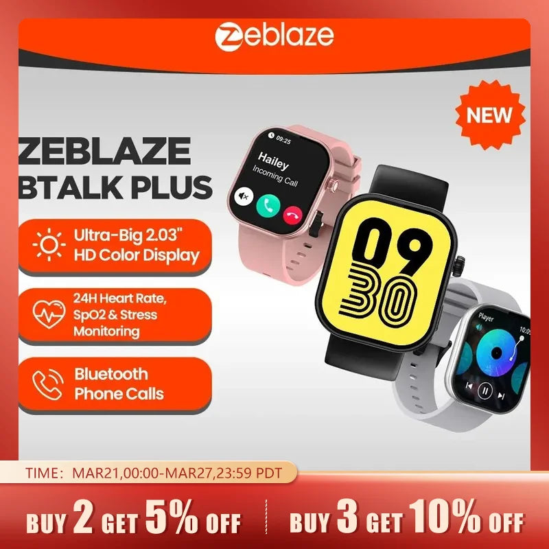 Smartwatch Inteligente Zeblaze Btalk Plus