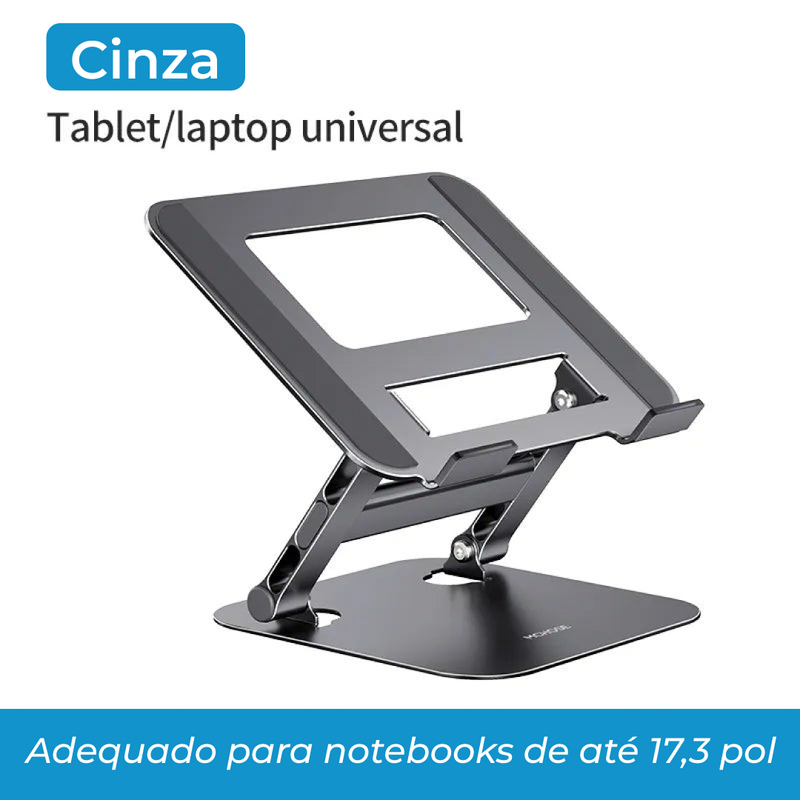 Suporte Portátil e Ajustável de Alumínio Para Notebook